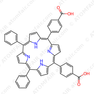 5,10-bis(4-carboxyphenyl)-15,20-diphenylporphyrin (CAS: 142168-25-0)