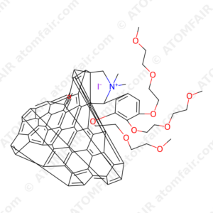 C60,N,N,N-Trimethyl-1-(2,3,4-tris(2-(2-methoxyethoxy)ethoxy) phenyl)dimethanaminium monoadduct iodide salt (CAS: 1373957-23-3)