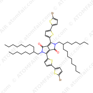 3,6-Bis(5'-bromo-2,2'-bithiophen-5-yl)-2,5-bis(2-hexyldecyl)pyrrolo[3,4-c ]pyrrole-1,4(2H ,5H )-dione (CAS: 1143585-35-6)