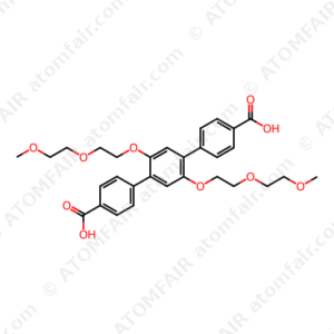2',5'-Bis(2-(2-methoxyethoxy)ethoxy)-[1,1':4',1''-terphenyl]-4,4''-dicarboxylic acid (CAS: 2940880-79-3)