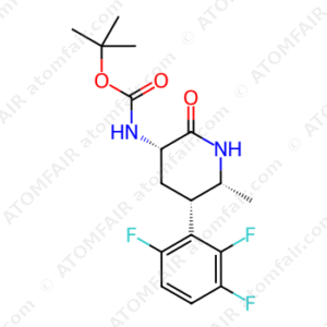 tert-butyl ((3S,5S,6R)-6-methyl-2-oxo-5-(2,3,6-trifluorophenyl)piperidin-3-yl)carbamate (CAS: 1456803-43-2)