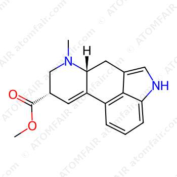Ergoline-8-carboxylic acid, 9,10-didehydro-6-methyl-, methyl ester, (8α) (CAS: 67215-36-5)