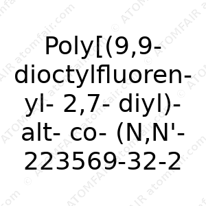 Poly[(9,9-dioctylfluorenyl-2,7-diyl)-alt-co-(N,N'-bis{4- butylphenyl}-benzidine-N,N'-{1,4-diphenylene})] (CAS: 223569-32-2)