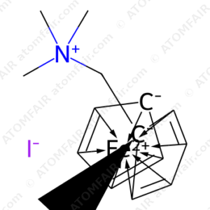 (Ferrocenylmethyl)trimethylammonium Iodide, Ferrocenylmethyltrimethylammonium iodide (CAS: 12086-40-7)