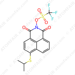 Methanesulfonic acid, 1,1,1-trifluoro-, 6-[(1-methylethyl)thio]-1,3-dioxo-1H-benz[de]isoquinolin-2(3H)-yl est (CAS: 1887001-94-6)