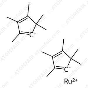 Bis(pentamethylcyclopentadienyl)ruthenium, 99% (99.9%-Ru) (Decamethylruthenocene) (CAS: 84821-53-4)