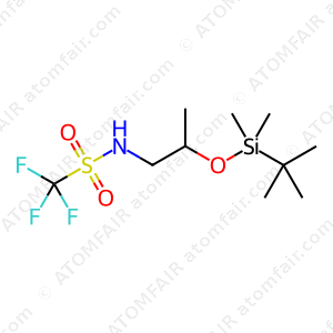 Methanesulfonamide, N-[2-[[(1,1-dimethylethyl)dimethylsilyl]oxy]propyl]-1,1,1-trifluoro (CAS: 1533422-66-0)