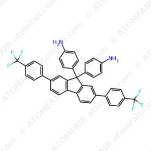 Benzenamine, 4,4'-[2,7-bis[4-(trifluoromethyl)phenyl]-9H-fluoren-9-ylidene]bis (CAS: 1357928-40-5)