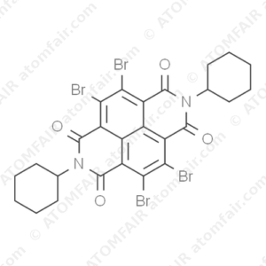 Benzo[lmn][3,8]phenanthroline-1,3,6,8(2H,7H)-tetrone, 4,5,9,10-tetrabromo-2,7-dicyclohexyl (CAS: 2454552-14-6)