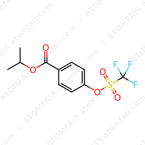 Benzoic acid, 4-[[(trifluoromethyl)sulfonyl]oxy]-, 1-methylethyl ester (CAS: 475585-05-8)
