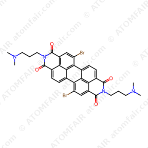 5,12-Dibromo-2,9-bis(3-(dimethylamino)propyl)anthra[2,1,9-def:6,5,10-d'e'f']diisoquinoline-1,3,8,10(2H,9H)-tetraone (CAS: 940274-68-0)