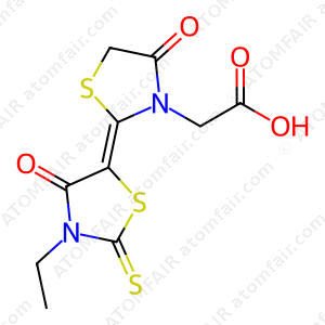 3-Thiazolidineacetic acid, 2-(3-ethyl-4-oxo-2-thioxo-5-thiazolidinylidene)-4-oxo (CAS: 872416-43-8)