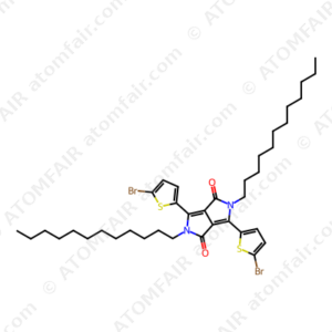 3,6-bis-(5-bromothiophen-2-yl)-N,N'-bis(dodecyl)-1,4-dioxopyrrolo[3,4-c]pyrrole (CAS: 1232880-65-7)
