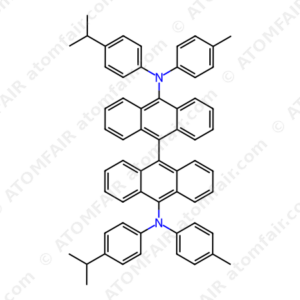 N10 ,N10’-Bis(4-isopropylphenyl)-N10 ,N10’-di-p-tolyl-9,9’-bianthracene-10,10’-diamine (CAS: 1848973-32-9)