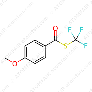 Benzenecarbothioic acid, 4-methoxy-, S-(trifluoromethyl) ester (CAS: 1927969-11-6)