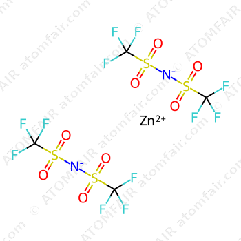 Zinc(II) bis(trifluoromethanesulfonyl)imide Zn(TFSI)<sub>2</sub>, Zinc triflimide, Zn(NTf<sub>2</sub>)<sub>2</sub> (CAS: 168106-25-0)