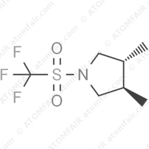 Pyrrolidine, 3,4-dimethyl-1-[(trifluoromethyl)sulfonyl]-, (3R,4R)-rel (CAS: 1710656-25-9)