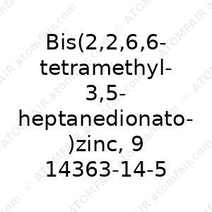 Bis(2,2,6,6-tetramethyl-3,5-heptanedionato)zinc, 99% [Zn(TMHD)2] (CAS: 14363-14-5)