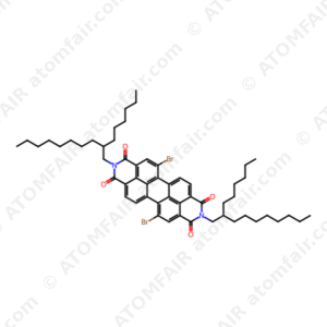 N,N'-bis(2-hexyldecyl)-1,7-dibromo-3,4,9,10-perylene tetracarboxylic diimide (CAS: 1374838-69-3)
