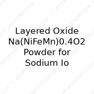 Layered Oxide Na(NiFeMn)0.4O2 Powder for Sodium Ion Battery (CAS: N/A)