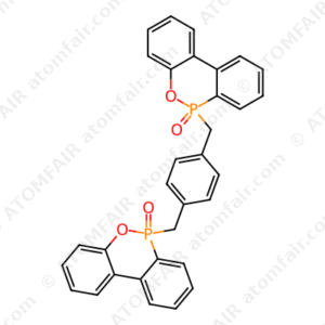6H-Dibenz[c,e][1,2]oxaphosphorin, 6,6'-[1,4-phenylenebis(methylene)]bis-, 6,6'-dioxide (CAS: 223268-28-8)