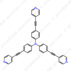 Tris(4-(pyridin-4-ylethynyl)phenyl)amine (CAS: 359647-66-8)