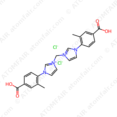 1H-Imidazolium, 3,3'-methylenebis[1-(4-carboxy-2-methylphenyl)-, chloride (1:2) (CAS: 1414865-04-5)