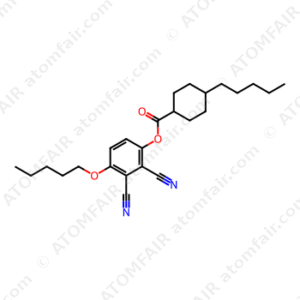 trans-4-Pentylcyclohexanecarboxylic acid 2,3-dicyano-4-(pentyloxy)phenyl ester (CAS: 75941-52-5)