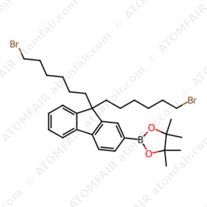 1,3,2-Dioxaborolane, 2-[9,9-bis(6-bromohexyl)-9H-fluoren-2-yl]-4,4,5,5-tetramethyl (CAS: 1030020-61-1)