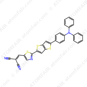 "2-{2-[5-(4-Diphenylamino-phenyl)-thieno[3,2-b]thiophen-2-yl]-thiazol-5-ylmethylene}-malononitrile (CAS: 1610050-61-7)