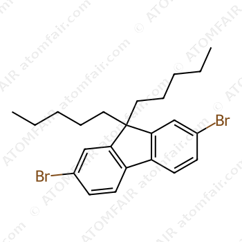 9H-Fluorene, 2,7-dibromo-9,9-dipentyl (CAS: 1379684-20-4)
