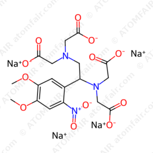 GlyPharmaceuticalne, N,N'-[1-(4,5-dimethoxy-2-nitrophenyl)-1,2-ethanediyl]bis[N-(carboxymethyl)-, tetrasodium salt (9Pharmaceutical) (CAS: 291517-40-3)