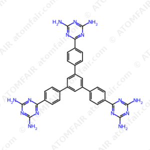 6,6'-(5'-(4-(4,6-diamino-1,3,5-triazin-2-yl)phenyl)-[1,1':3',1''-terphenyl]-4,4''-diyl)bis(1,3,5-triazine-2,4-diamine) (CAS: 1644090-34-5)