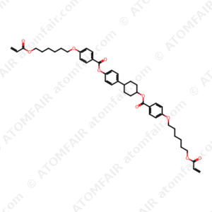 Benzoic acid, 4-[[6-[(1-oxo-2-propen-1-yl)oxy]hexyl]oxy]-, 4-[trans-4-[[4-[[6-[(1-oxo-2-propen-1-yl)oxy]hexyl]oxy]benzoyl]oxy]cyclohexyl]phenyl ester (CAS: 216879-99-1)