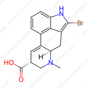 Ergoline-8-carboxylic acid, 2-bromo-9,10-didehydro-6-methyl-, (8β) (CAS: 478-83-1)