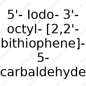 5'-Iodo-3'-octyl-[2,2'-bithiophene]-5-carbaldehyde (CAS: N/A)