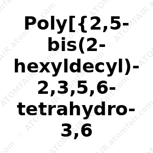 Poly[{2,5-bis(2-hexyldecyl)-2,3,5,6-tetrahydro-3,6-dioxopyrrolo[3,4-c]pyrrole-1,4-diyl}-alt-{[2,2’-(1,4-phenylene)bisthiophene]-5,5’-diyl}] (CAS: N/A)