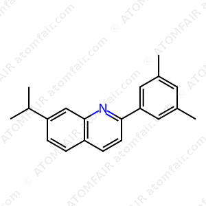 Quinoline, 2-(3,5-dimethylphenyl)-7-(1-methylethyl) (CAS: 1056451-63-8)