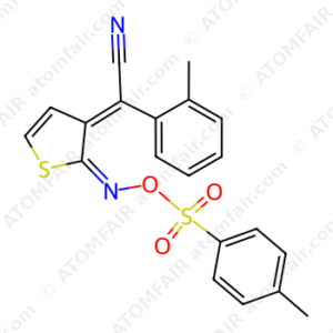 (Z)-2-(o-tolyl)-2-((Z)-2-((tosyloxy)imino)thiophen-3(2H)-ylidene) acetonitrile (CAS: 852246-52-7)