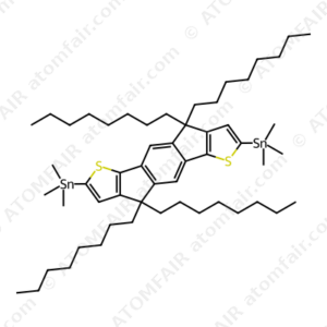 Stannane, 1,1'-(4,9-dihydro-4,4,9,9-tetraoctyl-s-indaceno[1,2-b:5,6-b']dithiophene-2,7-diyl)bis[1,1,1-trimethyl (CAS: 1357250-67-9)