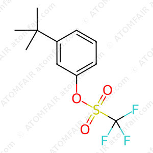 Methanesulfonic acid, 1,1,1-trifluoro-, 3-(1,1-dimethylethyl)phenyl ester (CAS: 201851-06-1)