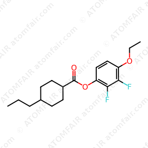 Cyclohexanecarboxylic acid, 4-propyl-, 4-ethoxy-2,3-difluorophenyl ester, trans (CAS: 124770-58-7)