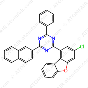 1,3,5-Triazine, 2-(3-chloro-1-dibenzofuranyl)-4-(2-naphthalenyl)-6-phenyl (CAS: 2476828-99-4)