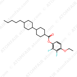 (trans,trans)-4'-Pentyl-[1,1'-bicyclohexyl]-4-carboxylic acid 4-ethoxy-2,3-difluorophenyl ester (CAS: 126163-43-7)