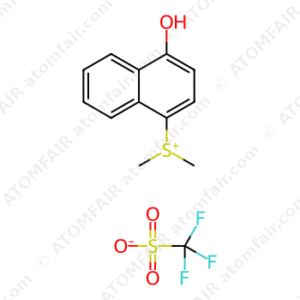 Sulfonium,(4-hydroxy-1-naphthalenyl)- dimethyl-,salt with trifluoromethanesulfonic acid (1:1) (CAS: 195057-83-1)