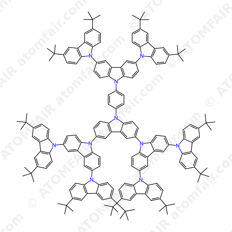6-(3,6-Di-tert-butyl-6-(3,6-di-tert-butyl-9H-carbazol-9-yl)-9H-3,9-bicarbazol-9-yl)-9-(4-(3,6-di-tert-butyl-6-(3,6-di-tert-butyl-9H-carbazol-9-yl)-9H-3,9-bicarbazol-9-yl)phenyl)-3,6-bis(3,6-di-tert-butyl-9H-carbazol-9-yl)-9H-3,9-bicarbazole (CAS: 1025079-68-8)