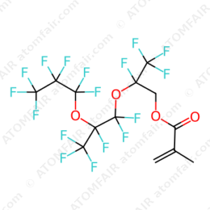 2-Propenoic acid, 2-methyl-, 2,3,3,3-tetrafluoro-2-[1,1,2,3,3,3-hexafluoro-2-(1,1,2,2,3,3,3-heptafluoropropoxy)propoxy]propyl ester (CAS: 28754-14-5)