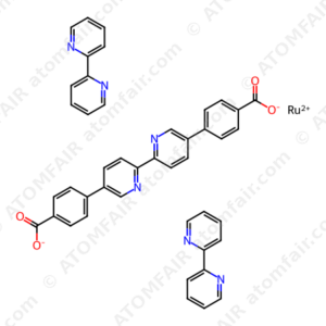 Ruthenium, bis(2,2′-bipyridine-κN1,κN1′)[[4,4′-([2,2′-bipyridine]-5,5′-diyl-κN1,κN1′)bis[benzoato]](2-)]-, (OC-6-22) (CAS: 1666941-77-0)