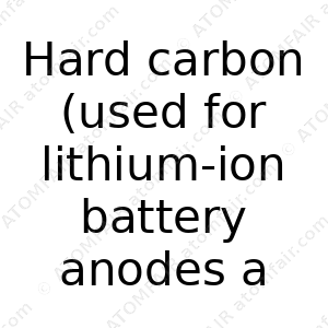 Hard carbon (used for lithium-ion battery anodes and sodium-ion battery anodes) (CAS: N/A)