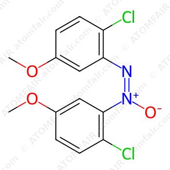 Diazene, bis(2-chloro-5-methoxyphenyl)-, 1-oxide (CAS: 60696-77-7)